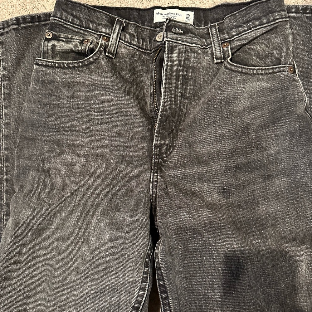Abercrombie & Fitch Faded Black Curve Love Jeans